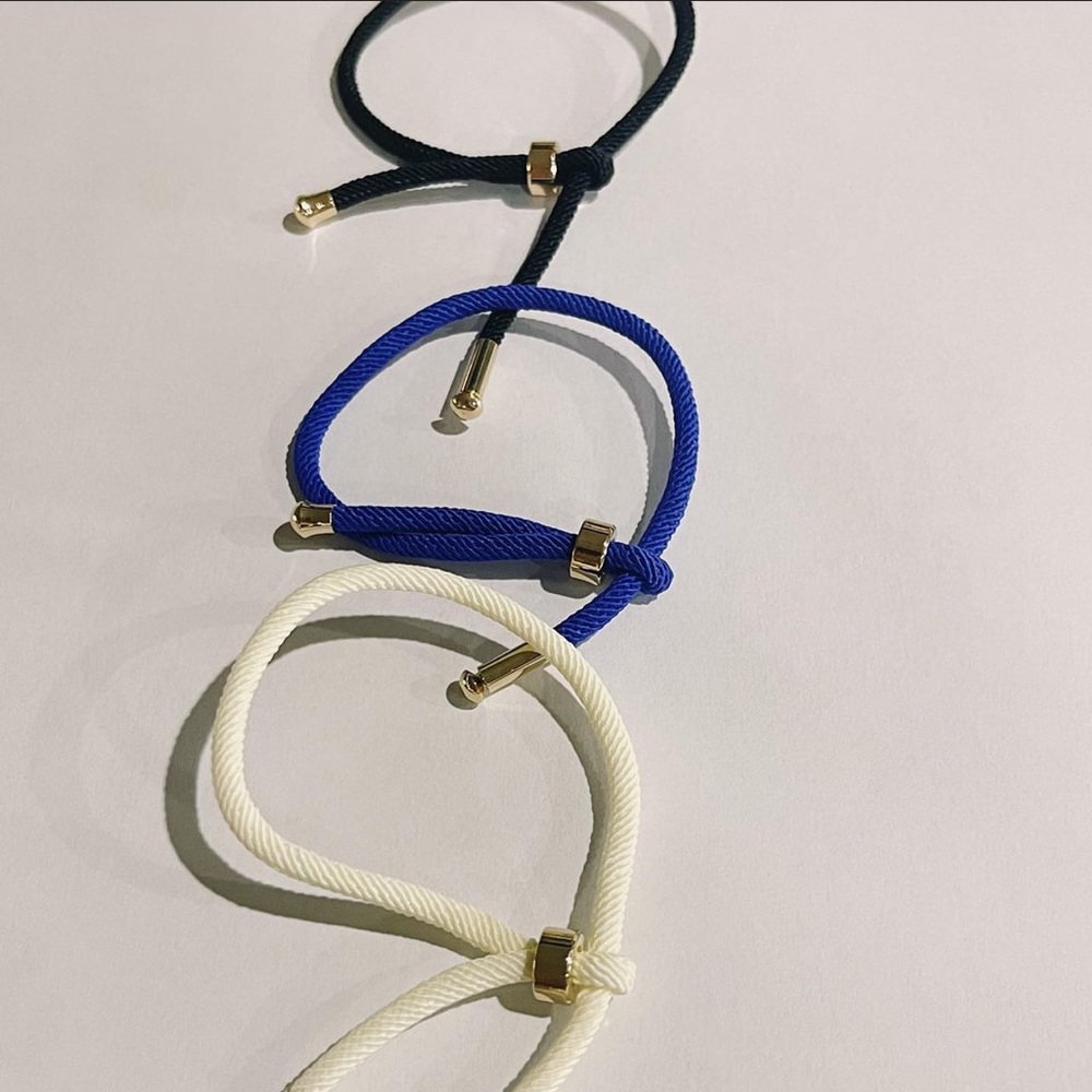 Tie bracelets- three different color options!